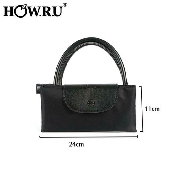 Foldable Packable Reusable Shopping Bag Purse Tot - Picture 2 of 6